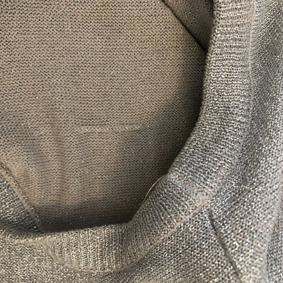 Sparkly Silver Short Sleeve Top by Victoria Woman Priced Too Low For A Discount - Picture 10 of 11